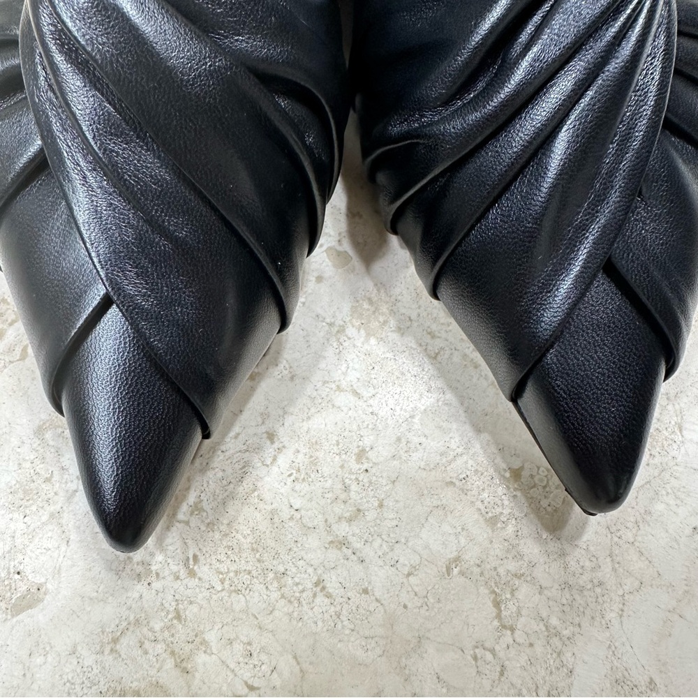 GIVENCHY Twist Pointed Toe Mule Black Flat🌸 - Picture 2 of 11